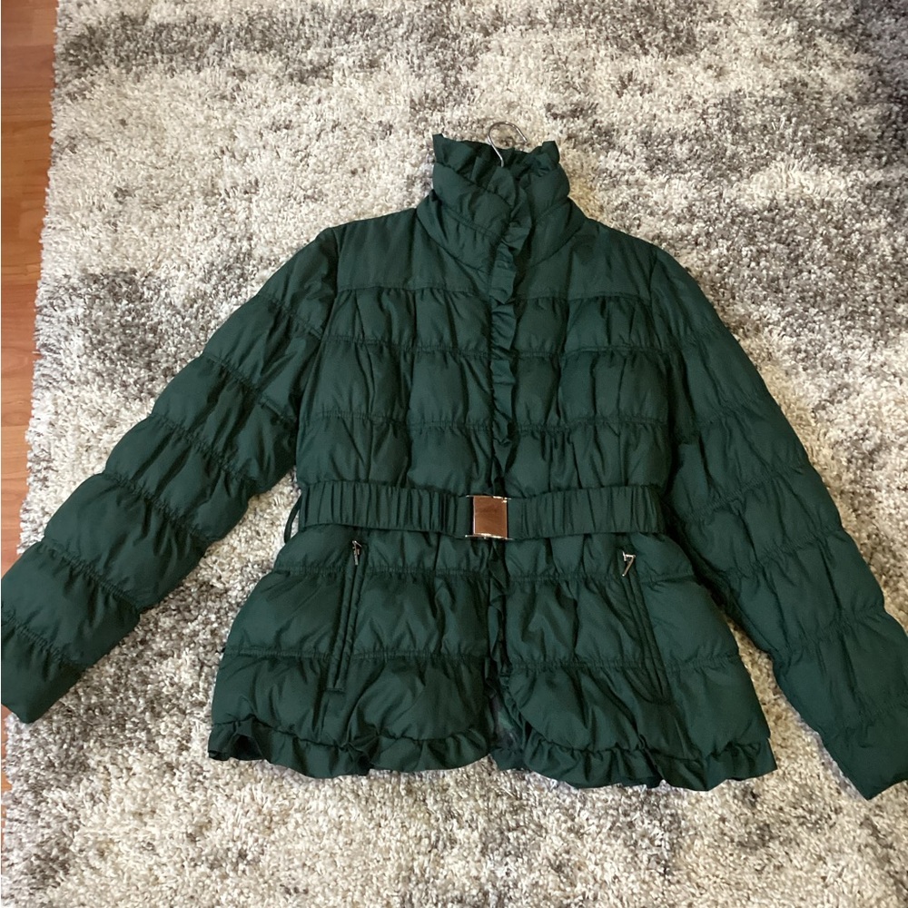 Mac & Jac Forest Green Quilted Down Jacket